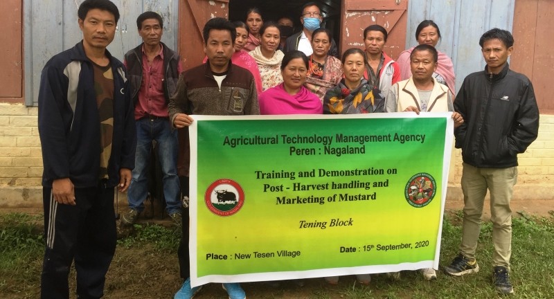 ATMA Tening block, Peren District conducted training and demonstration at Old Tesen Village and New Tesen Village on September 15 and 16 respectively. (Photo Courtesy: ATMA Tening) 